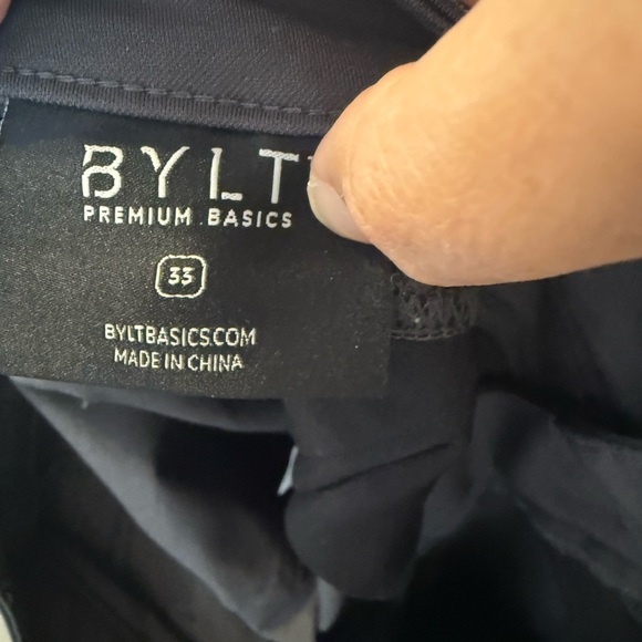 BYLT Premium Basics Black Pants Size 33 x 30 Inseam - Picture 5 of 7